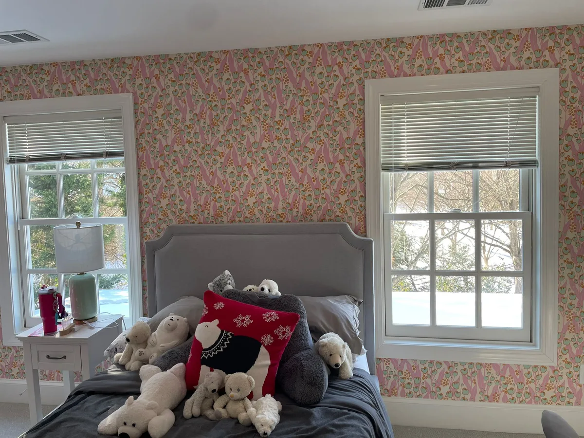 Historic home wallpaper restoration in West Loop, Chicago